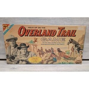 Vintage 1960 Overland Trail Board Game.  Complete Set.  Bshelf